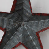 etoile de grange Amish zinc rouge modele moyen