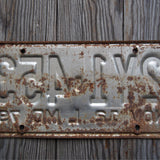 Ancienne plaque d'immatriculation americaine . Vintage USA