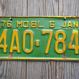 Ancienne plaque d'immatriculation americaine . Vintage USA
