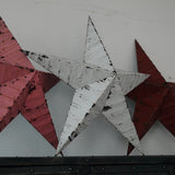 etoile de grange Amish zinc blanche grand modele