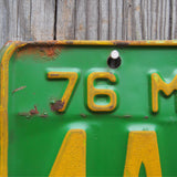 Ancienne plaque d'immatriculation americaine . Vintage USA