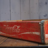 1 wooden crate brewery coffee USA Coca Cola red
