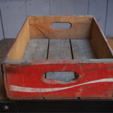 1 wooden crate brewery coffee USA Coca Cola red