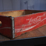 1 caisse bois brasserie café USA Coca Cola rouge