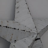 etoile de grange Amish zinc blanche grand modele