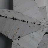 etoile de grange Amish zinc blanche grand modele