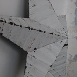 etoile de grange Amish zinc blanche grand modele