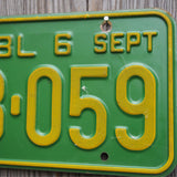 Ancienne plaque d'immatriculation americaine . Vintage USA