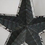 etoile de grange Amish zinc bleu tres grand modele