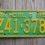 Ancienne plaque d'immatriculation americaine . Vintage USA