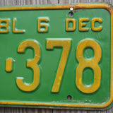 Ancienne plaque d'immatriculation americaine . Vintage USA