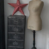 etoile de grange Amish zinc blanche grand modele