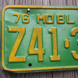 Ancienne plaque d'immatriculation americaine . Vintage USA