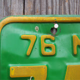 Ancienne plaque d'immatriculation americaine . Vintage USA