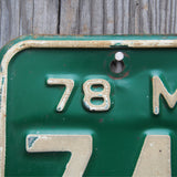 Ancienne plaque d'immatriculation americaine . Vintage USA