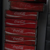 1 caisse bois brasserie café USA Coca Cola rouge