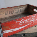 1 wooden crate brewery coffee USA Coca Cola red