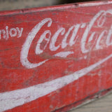 1 wooden crate brewery coffee USA Coca Cola red