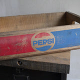 1 caisse bois brasserie café USA pepsi Cola