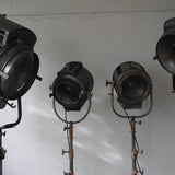 rare very large Cremer charcoal cinema projector with rack and pinion stand