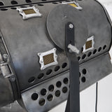 rare very large Cremer charcoal cinema projector with rack and pinion stand