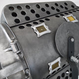 rare very large Cremer charcoal cinema projector with rack and pinion stand