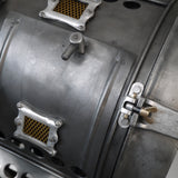 rare very large Cremer charcoal cinema projector with rack and pinion stand