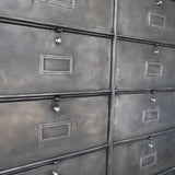old large industrial cabinet with 20 lockers and hinged doors, Roneo 50/60