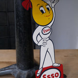 ESSO goutte d'huile ancienne Tole publicitaire année 1962