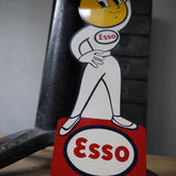 ESSO goutte d'huile ancienne Tole publicitaire année 1962
