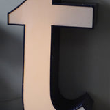 lampe veilleuse ancienne lettre d'enseigne lumineuse "" T ""