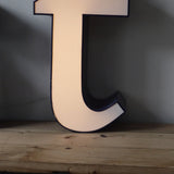 lampe veilleuse ancienne lettre d'enseigne lumineuse "" T ""