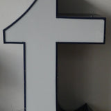 lampe veilleuse ancienne lettre d'enseigne lumineuse "" T ""