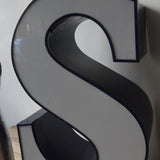 lampe veilleuse ancienne lettre d'enseigne lumineuse "" S ""