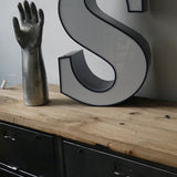 lampe veilleuse ancienne lettre d'enseigne lumineuse "" S ""