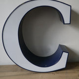 lampe veilleuse ancienne lettre d'enseigne lumineuse "" C ""