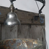 Rare Lampe O.C. White Industrielle fixation murale applique
