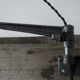 Rare Lampe O.C. White Industrielle fixation murale applique