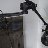 Rare Lampe O.C. White Industrielle fixation murale applique