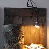 Rare Lampe O.C. White Industrielle fixation murale applique