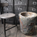 Former large industrial foundry crucible, ideal planter