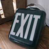 Exit Lampe USA opaline verte socle metal
