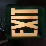Exit Lampe USA opaline verte socle metal
