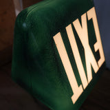 Exit Lampe USA opaline verte socle metal