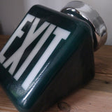 Exit Lampe USA opaline verte socle metal