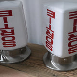 Exit Lampe sortie Canada opaline blanche socle metal