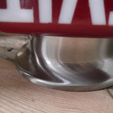 Exit Lampe USA opaline rouge socle metal