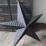 large black zinc Amish barn star