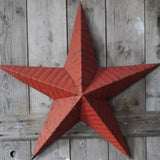large red zinc Amish barn star