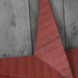 large red zinc Amish barn star
